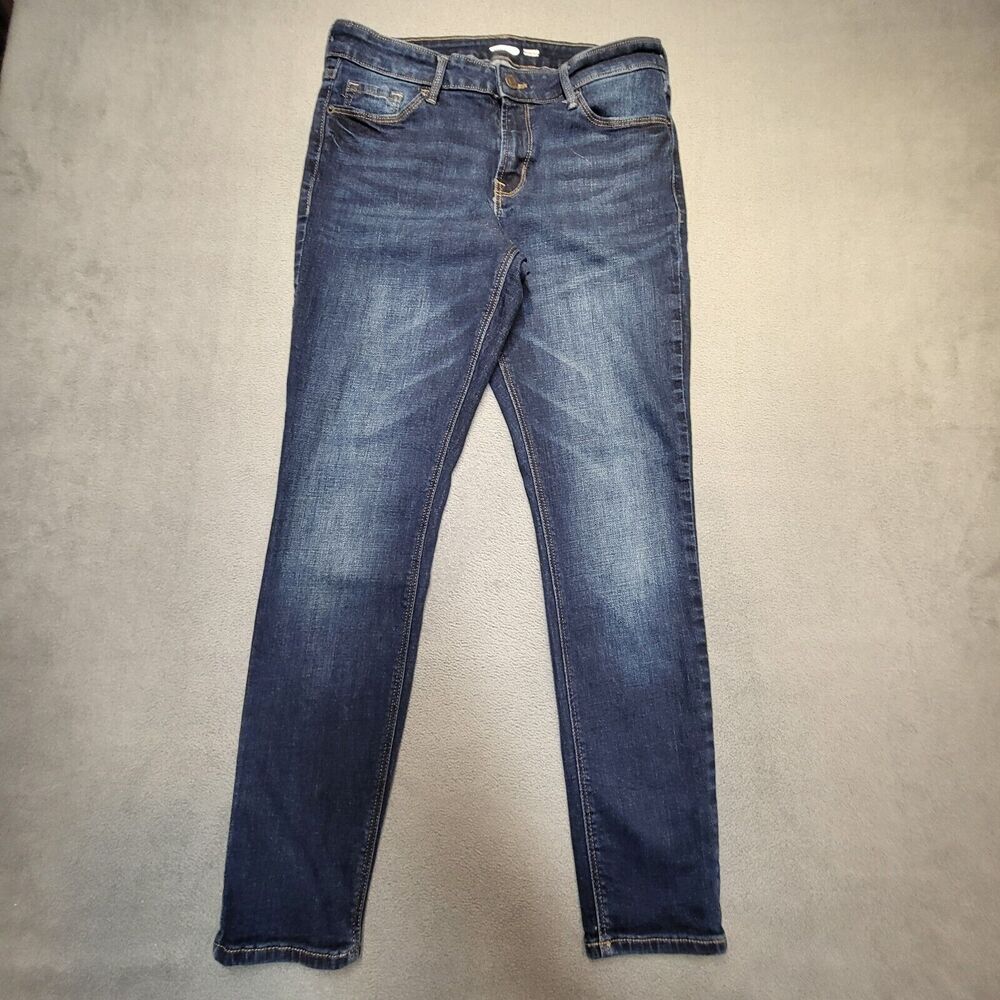 Old Navy Jeans Womens 8 Blue Rockstar Super Skinny Distressed Denim Stretch